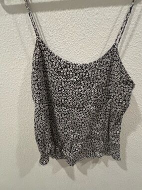 Reformation Black and White Floral Slip Cami excellent conditions